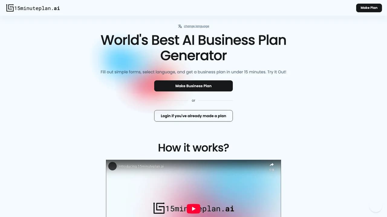 15minuteplanai screenshot