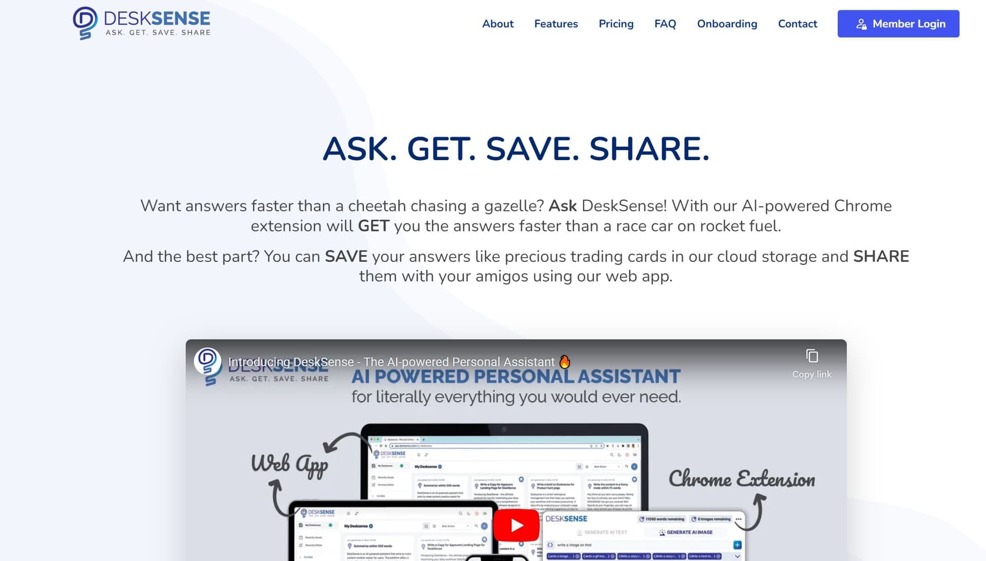 DeskSense screenshot