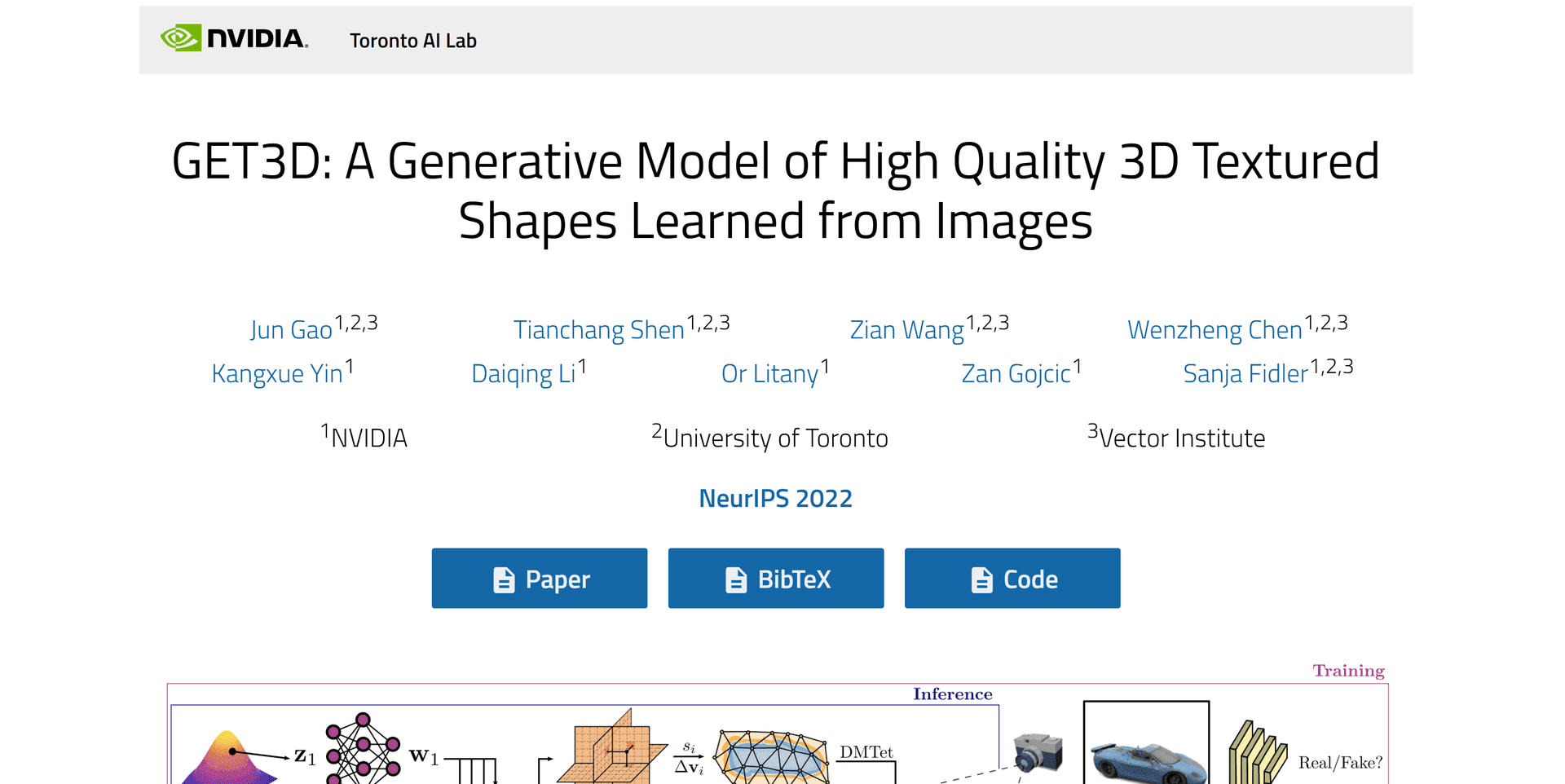 GET3D by NVIDIA screenshot