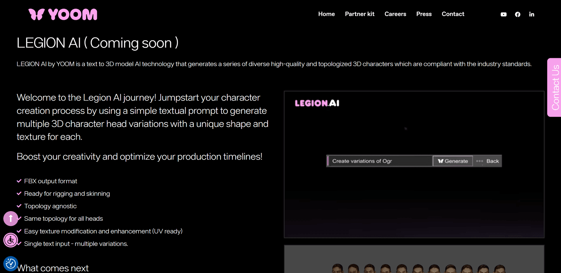 Yoom Legion AI screenshot
