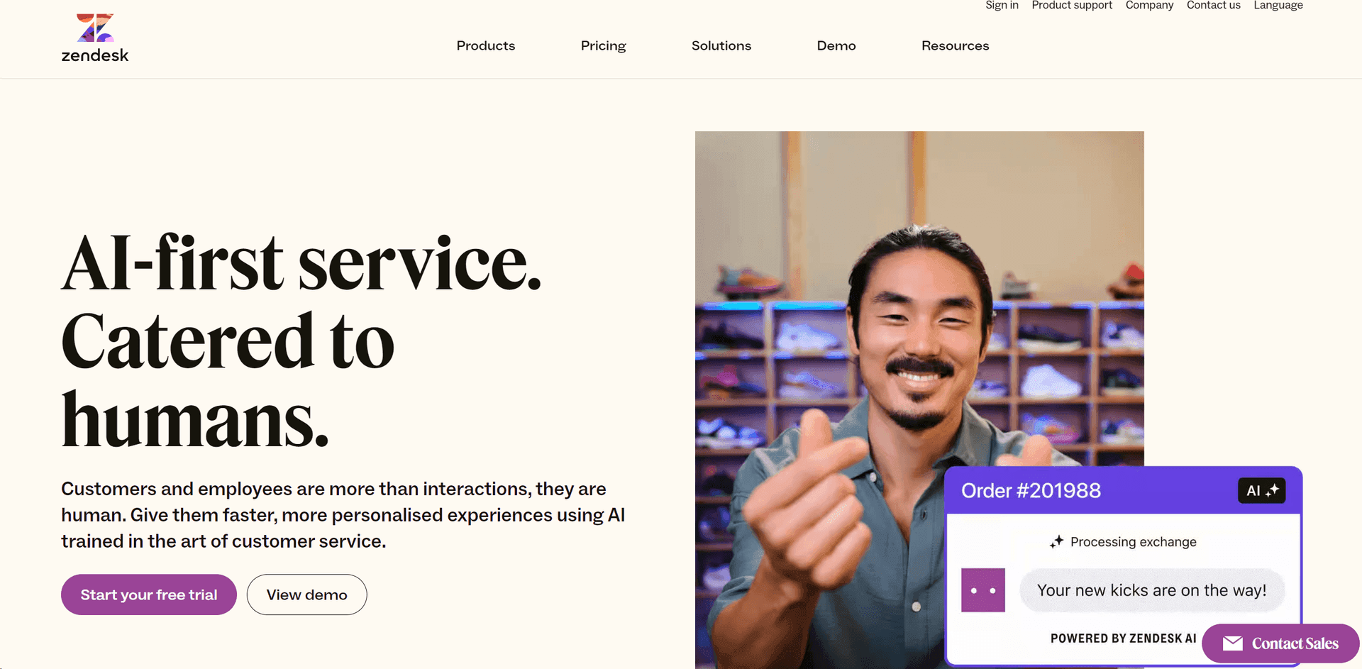 Zendesk screenshot