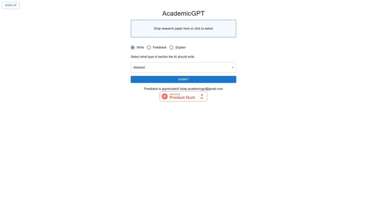 academicgpt screenshot