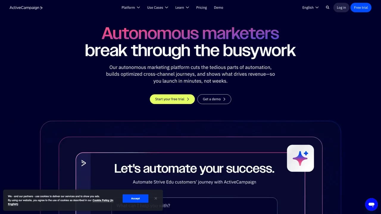 activecampaign screenshot