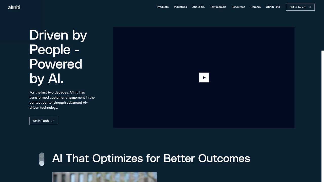 afiniti screenshot