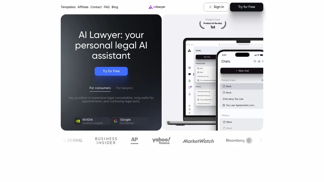 ai-lawyer screenshot