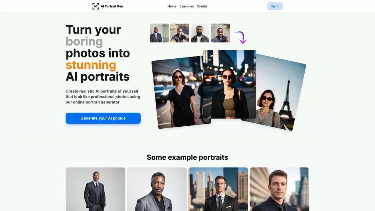 ai-portrait-gen screenshot