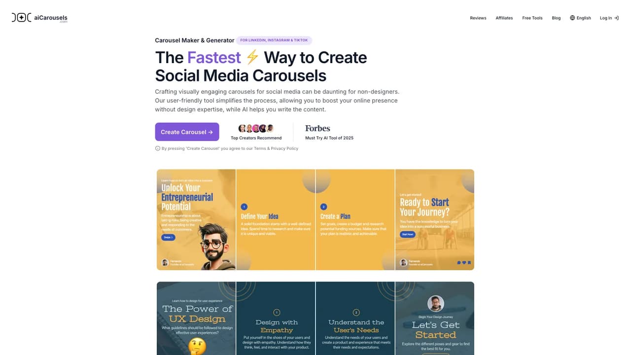 aicarousels screenshot