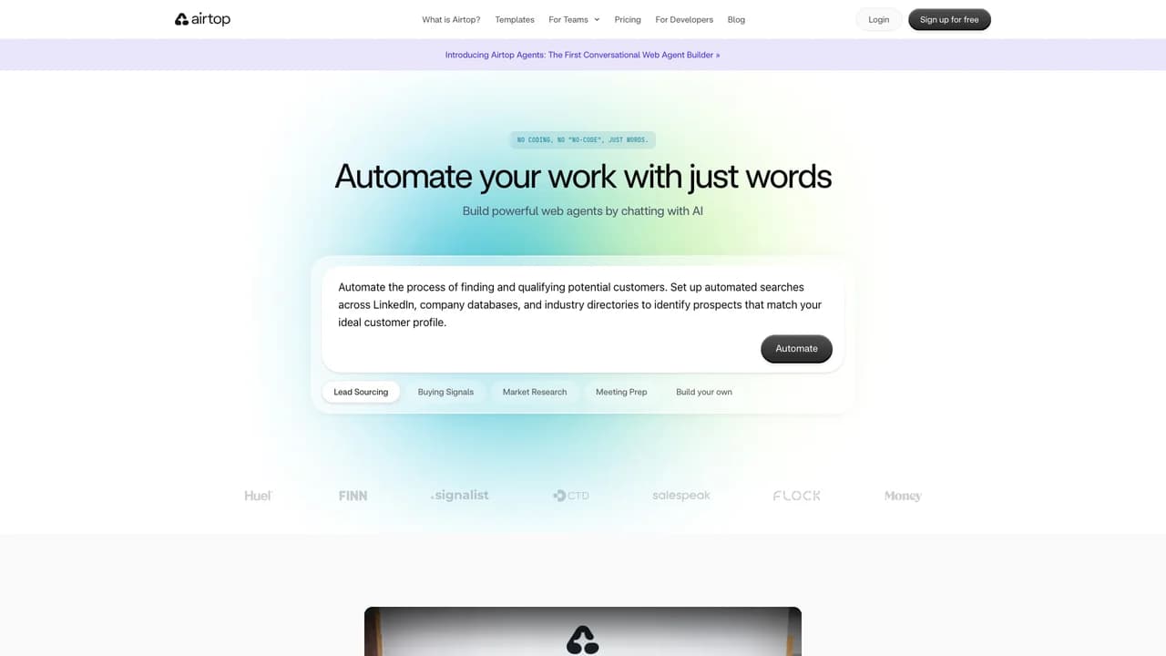 airtop screenshot