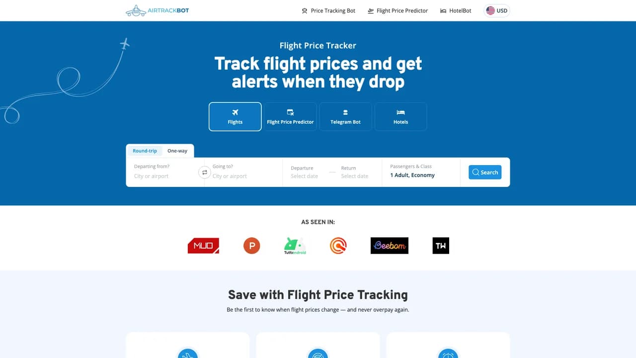 airtrackbot screenshot