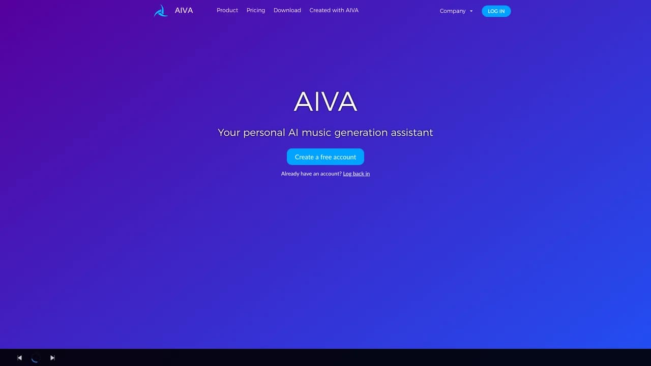 aiva screenshot