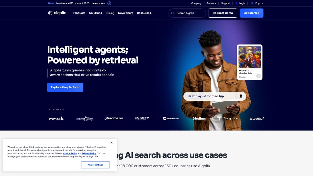 algolia screenshot