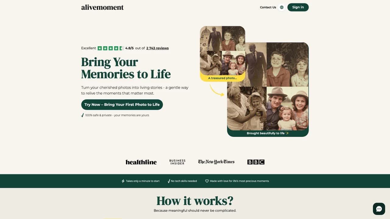 alivemoment screenshot