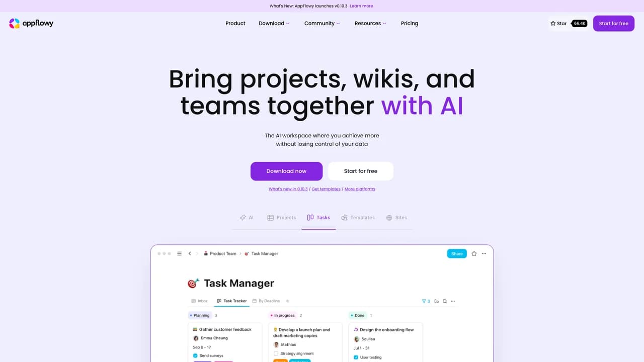 appflowy screenshot