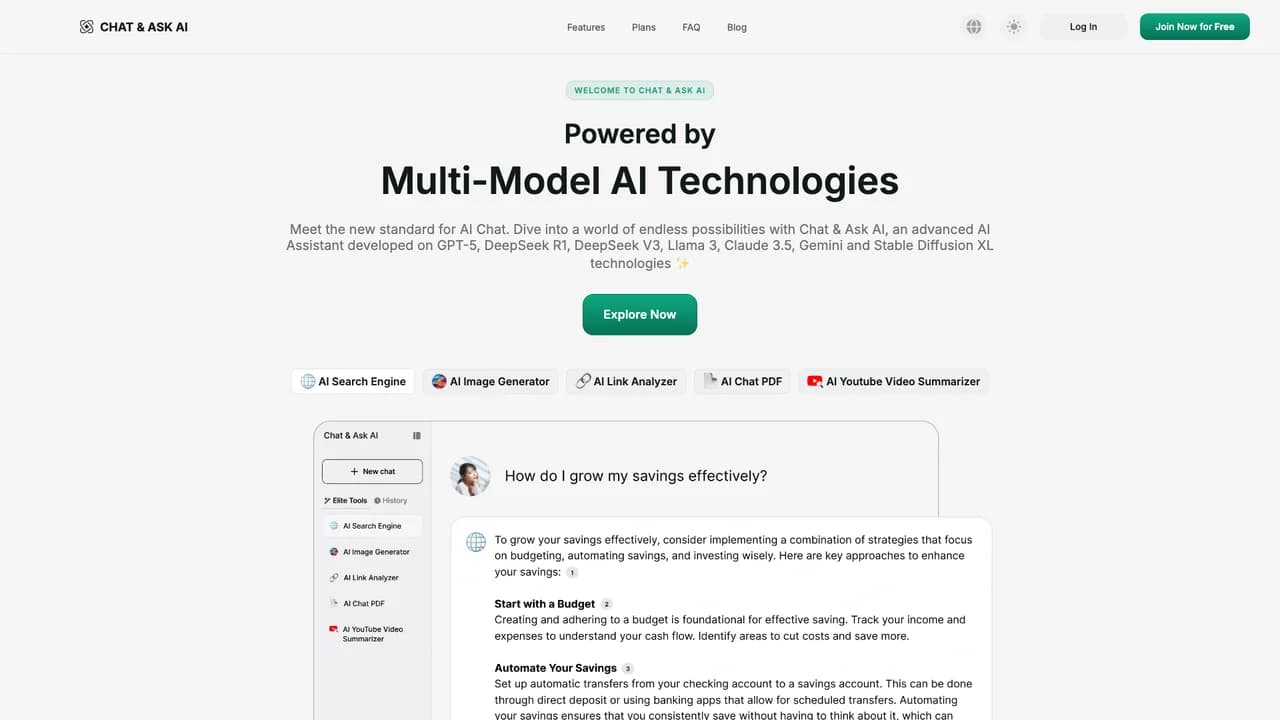 ask-ai-chat-bot screenshot