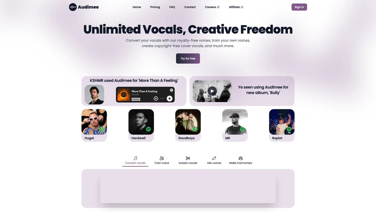 audimee screenshot