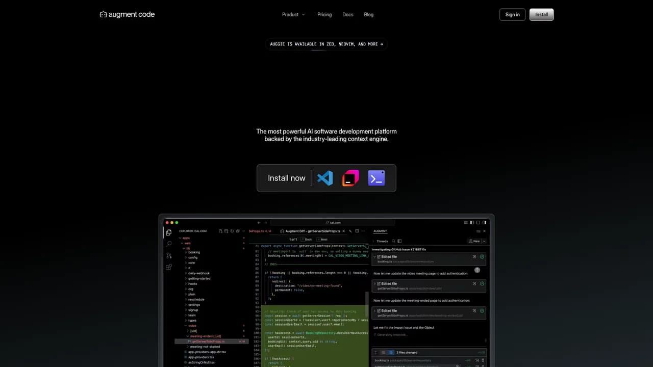 augment-code screenshot