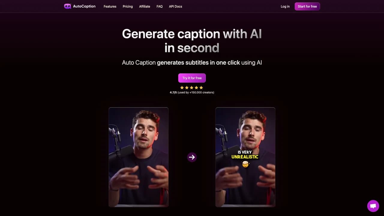 auto-caption-ai screenshot