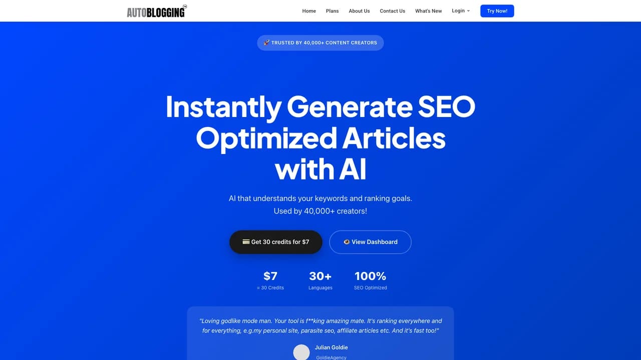 autobloggingai screenshot