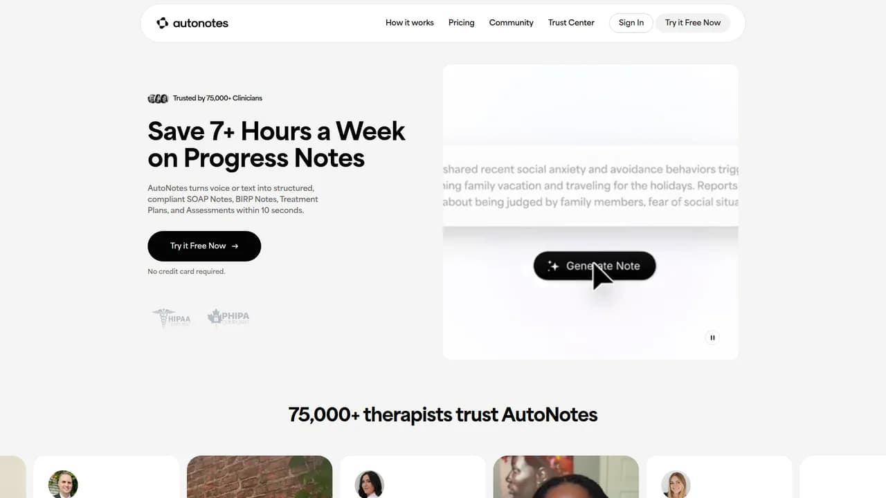 autonotes screenshot