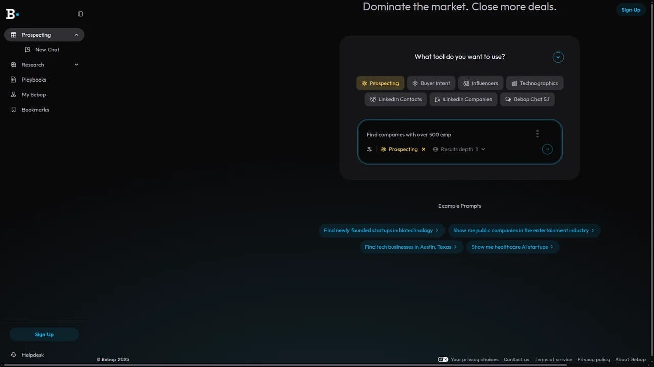 bebop screenshot