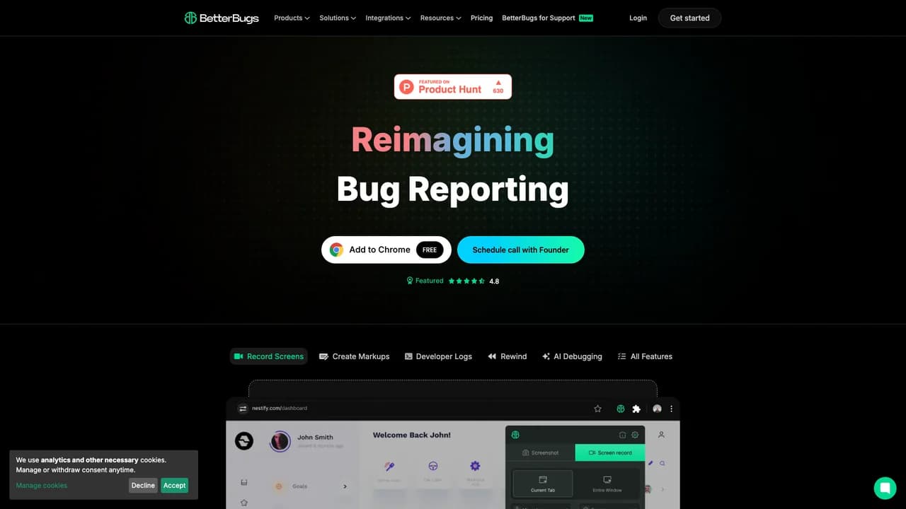 betterbugs screenshot