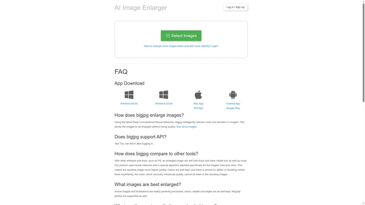 bigjpg screenshot