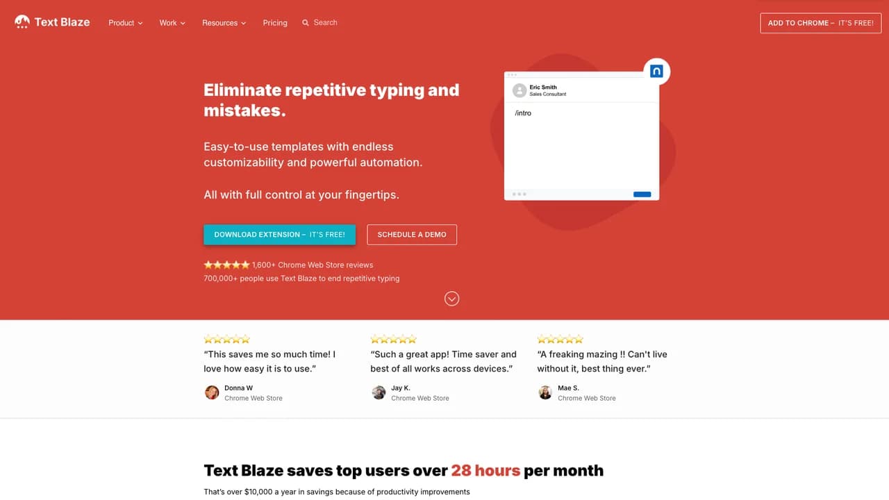 blaze screenshot
