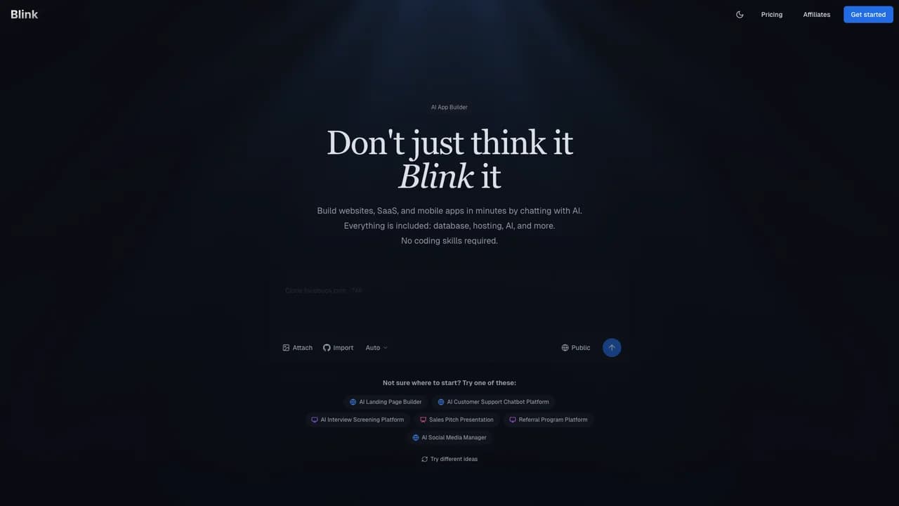 blinknew screenshot