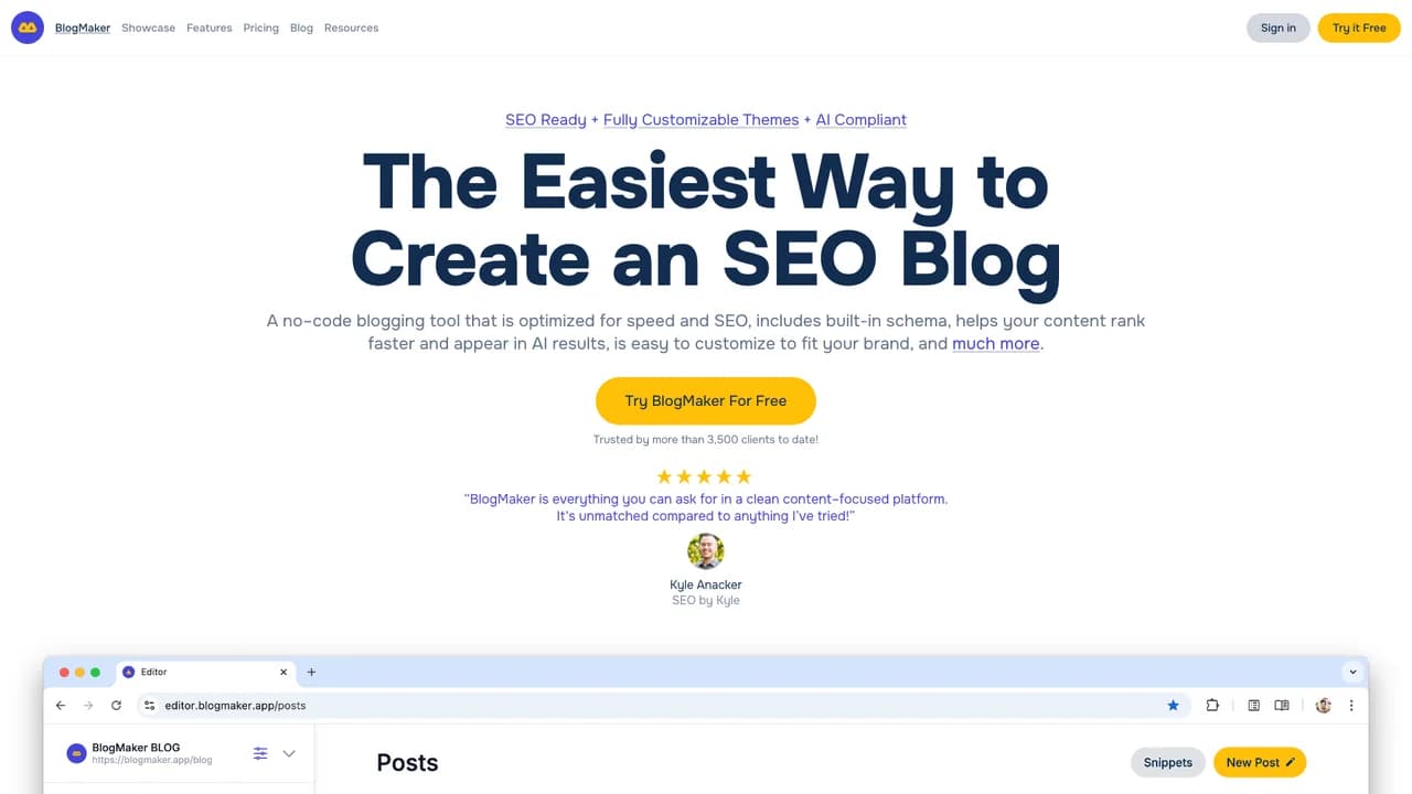 blogmaker screenshot