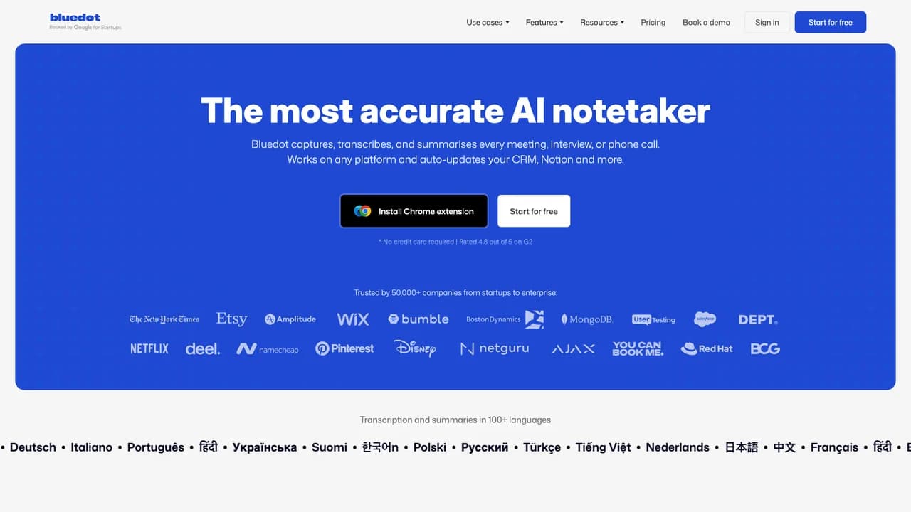 bluedot screenshot