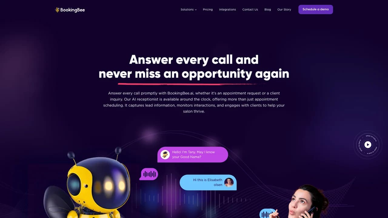 bookingbeeai screenshot