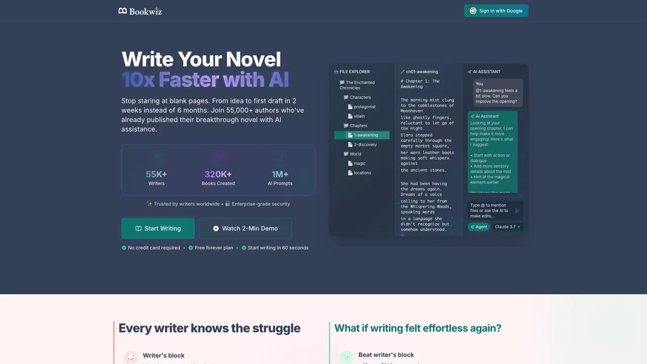 bookwiz screenshot