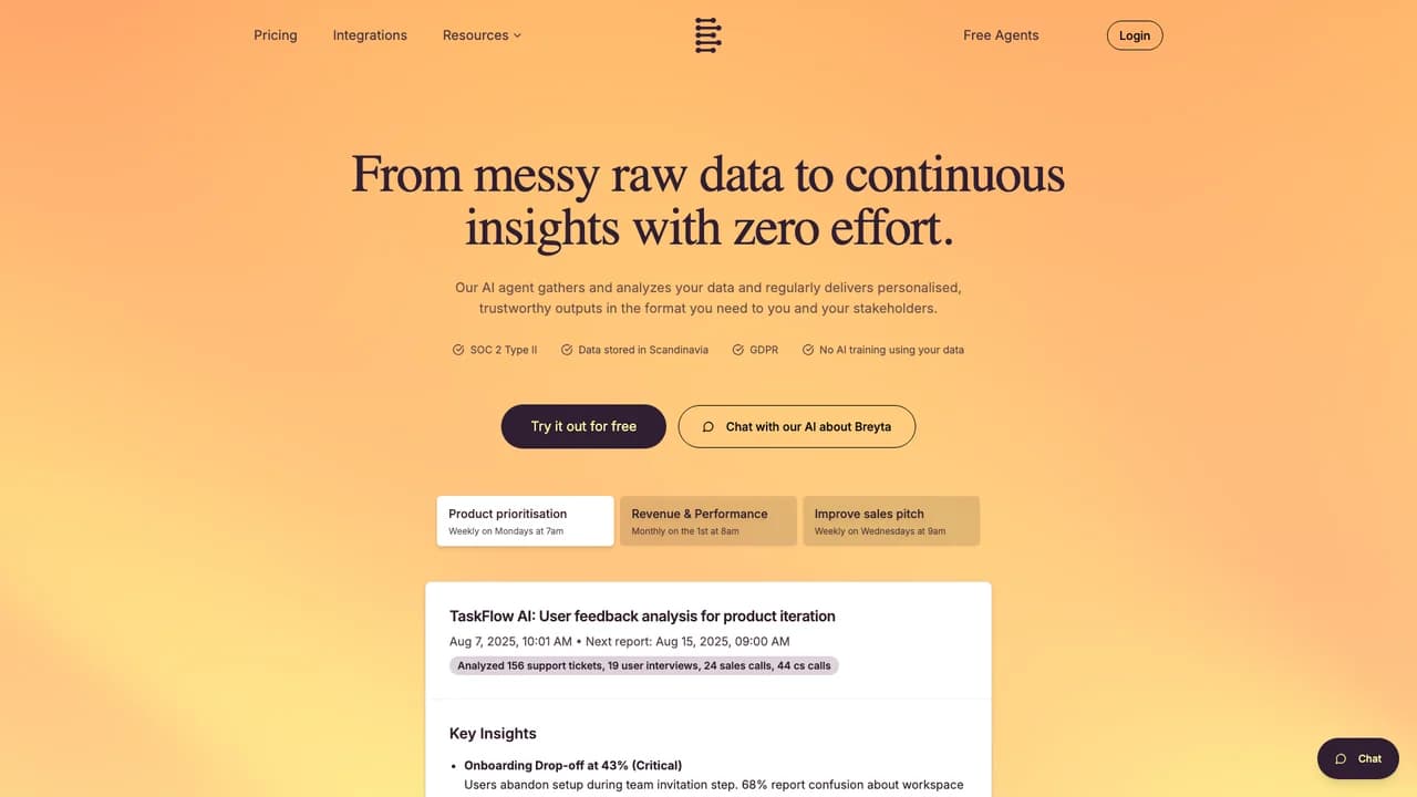 breyta screenshot