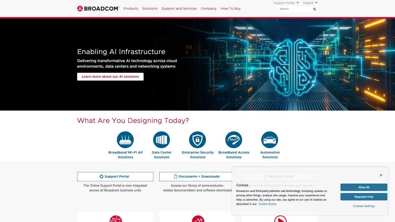 broadcom screenshot