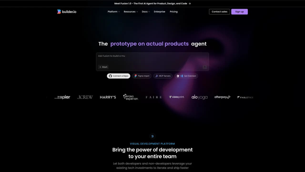 builderio screenshot