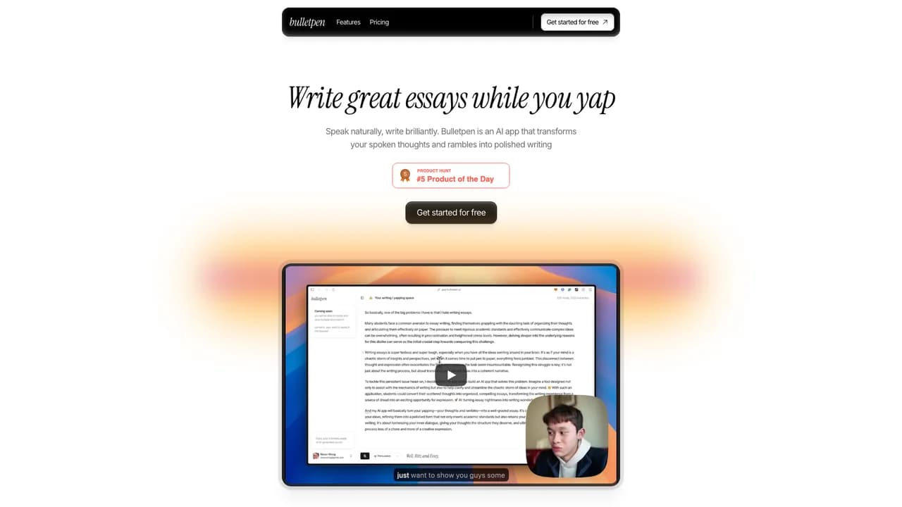 bulletpen screenshot