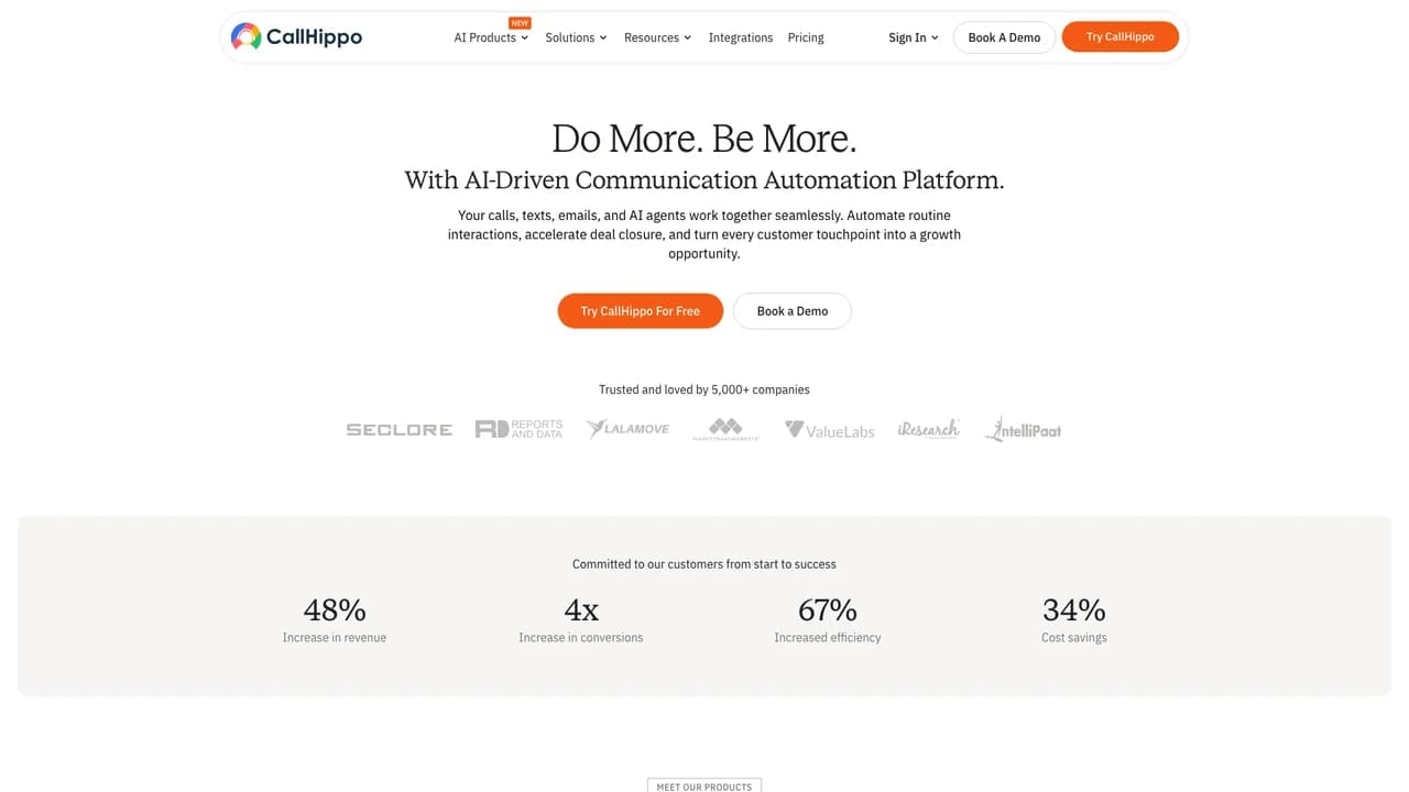 callhippo screenshot