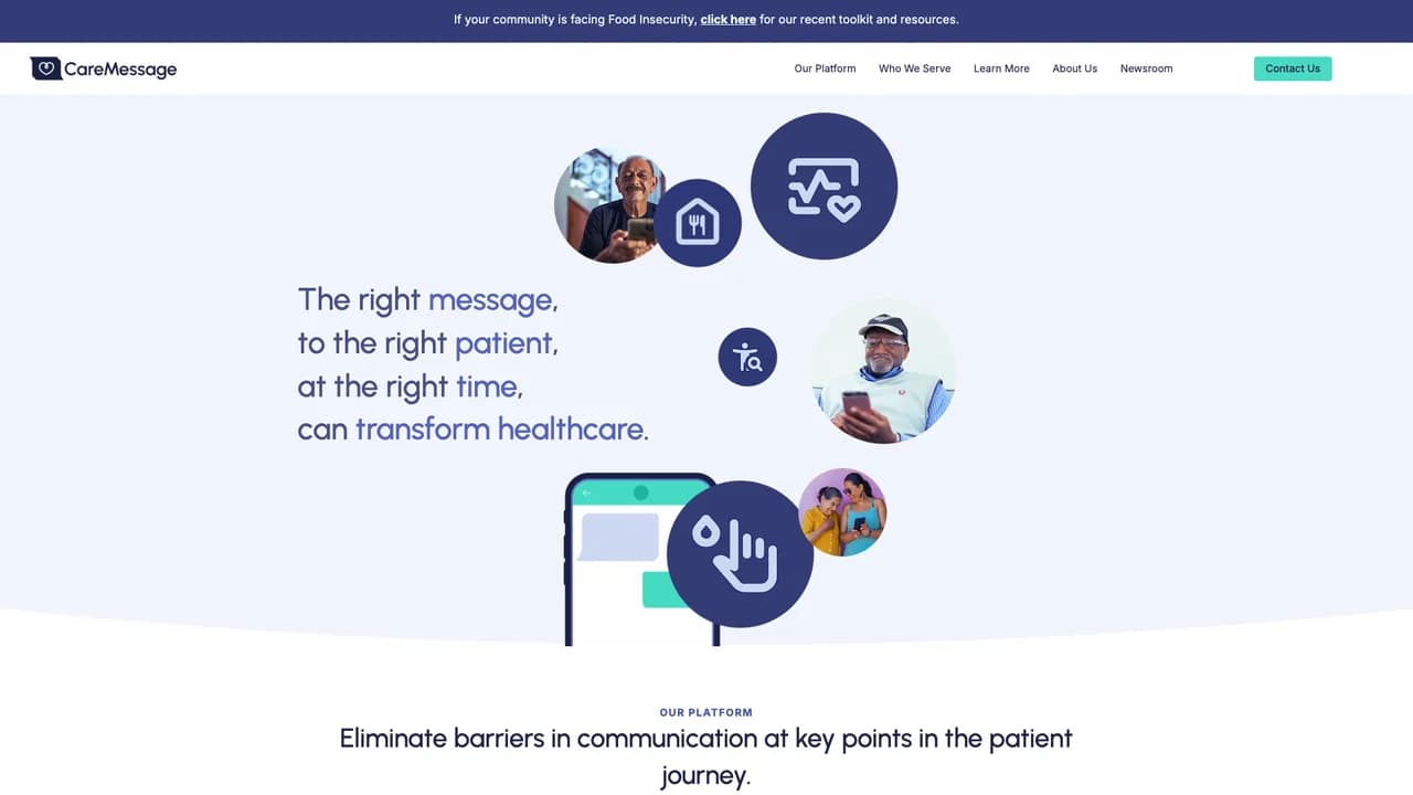 caremessage screenshot