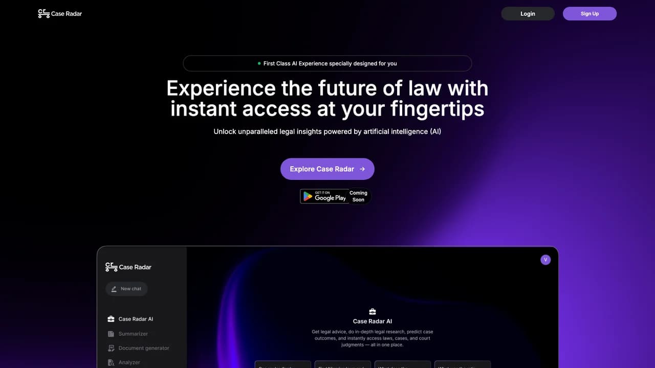 case-radar screenshot
