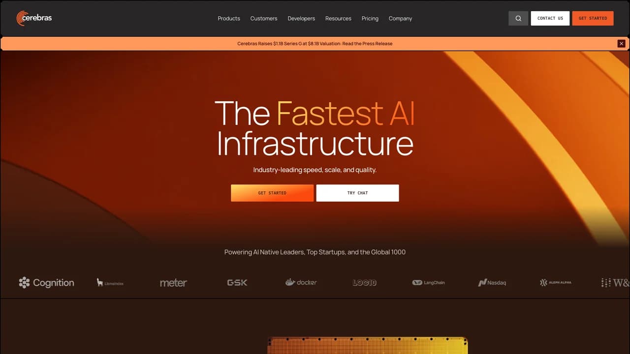 cerebras screenshot