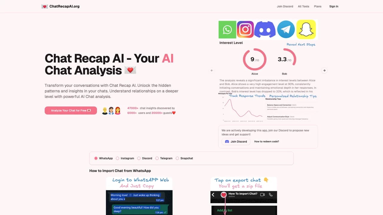 chat-recap-ai screenshot