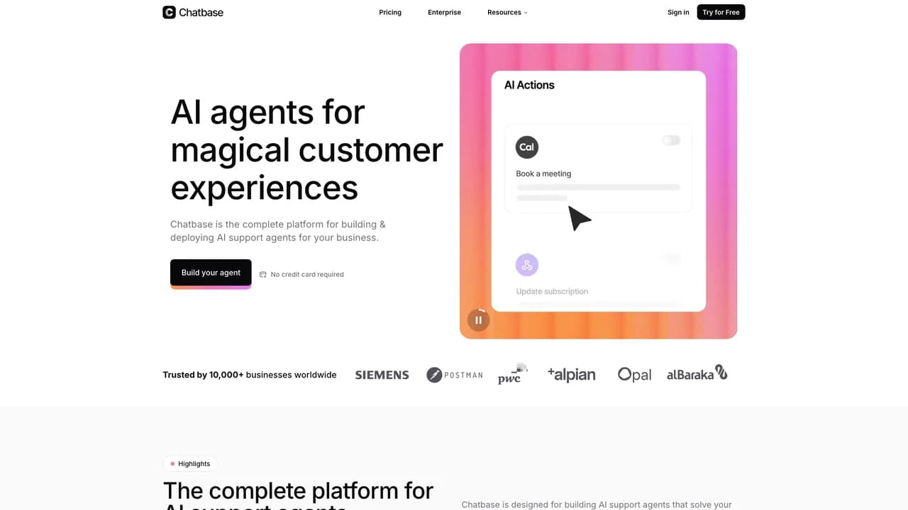 chatbase screenshot