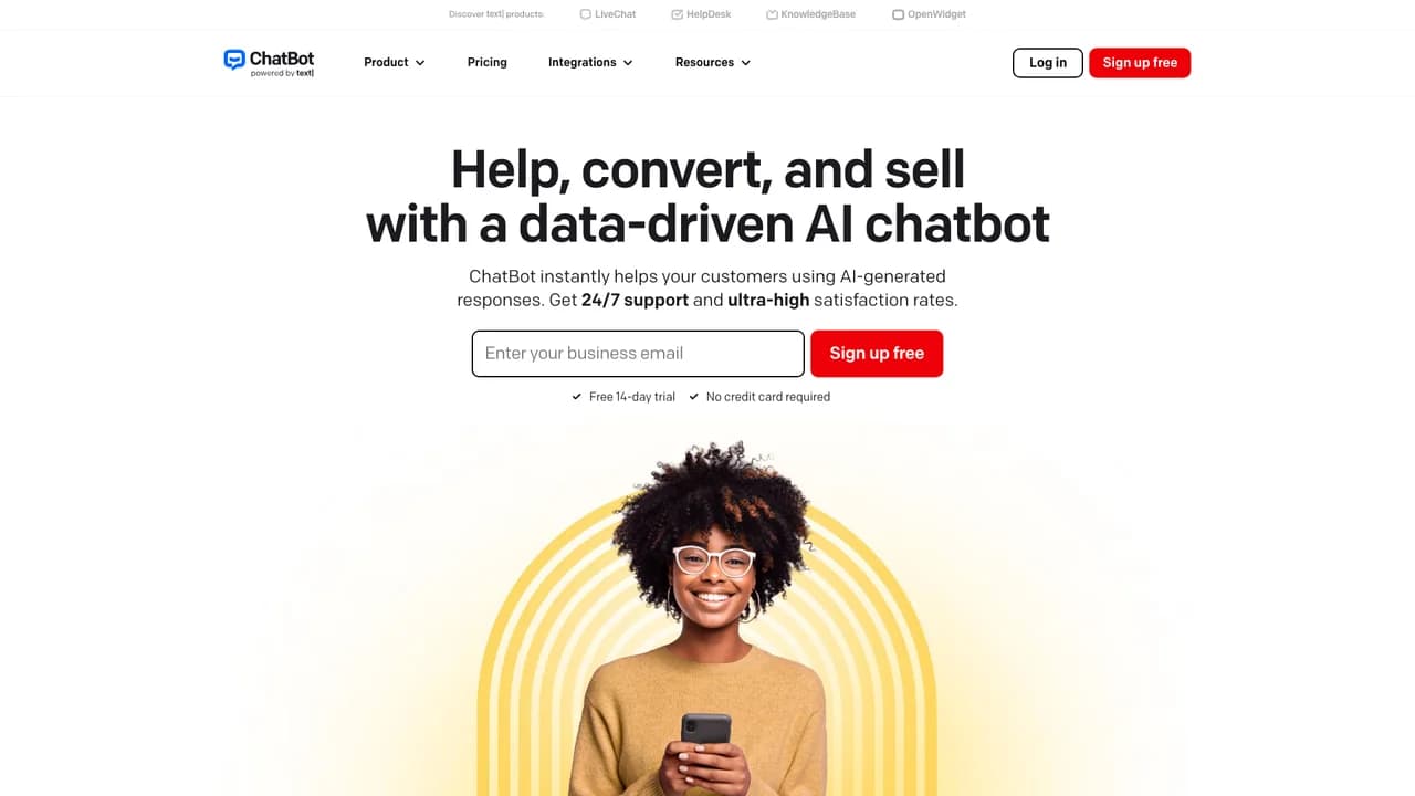 chatbot screenshot