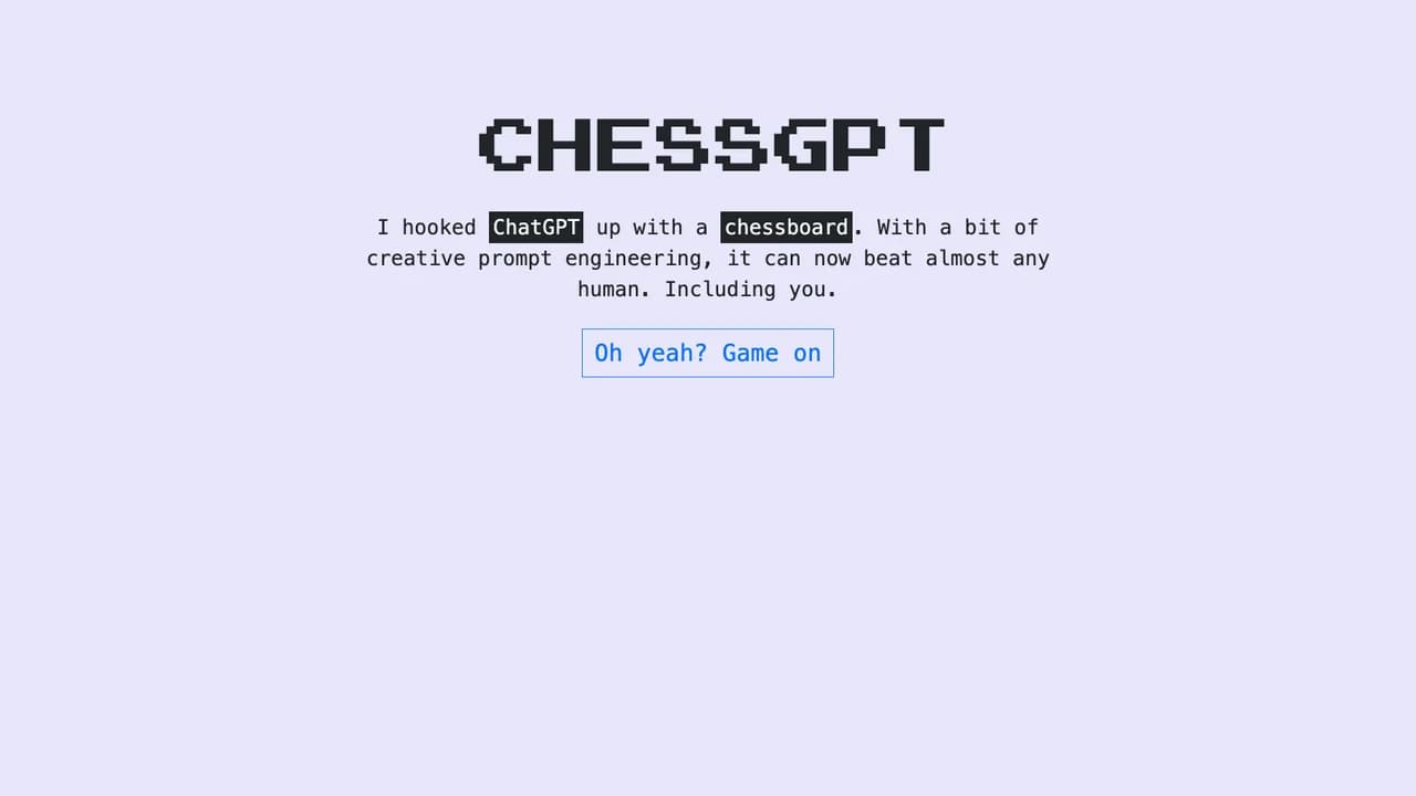 chessgpt screenshot