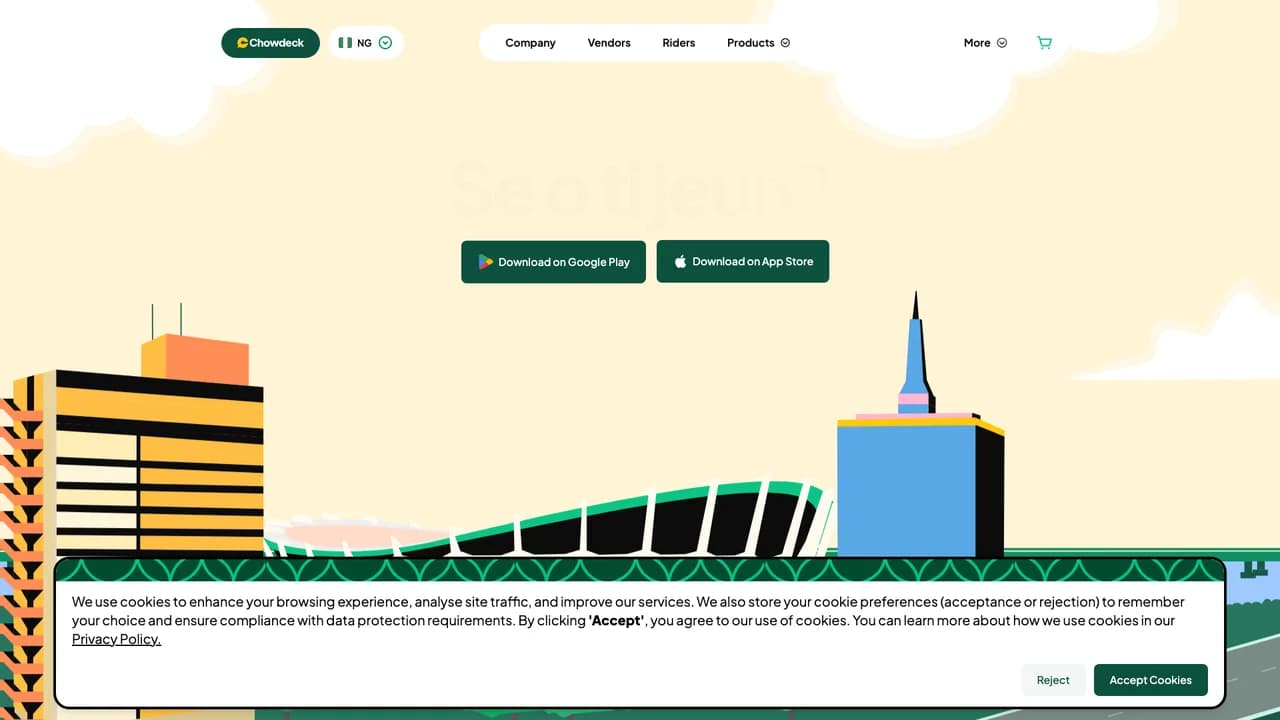 chowdeck screenshot
