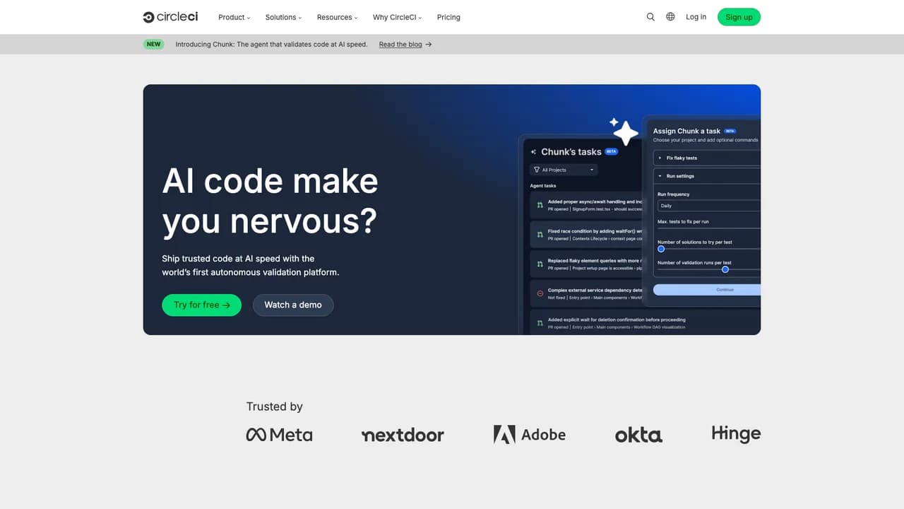 circleci screenshot