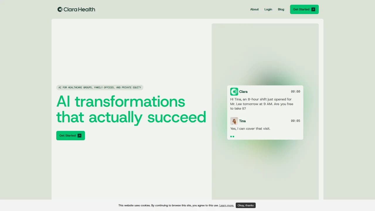 clara-health screenshot