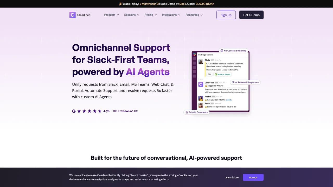 clearfeed screenshot