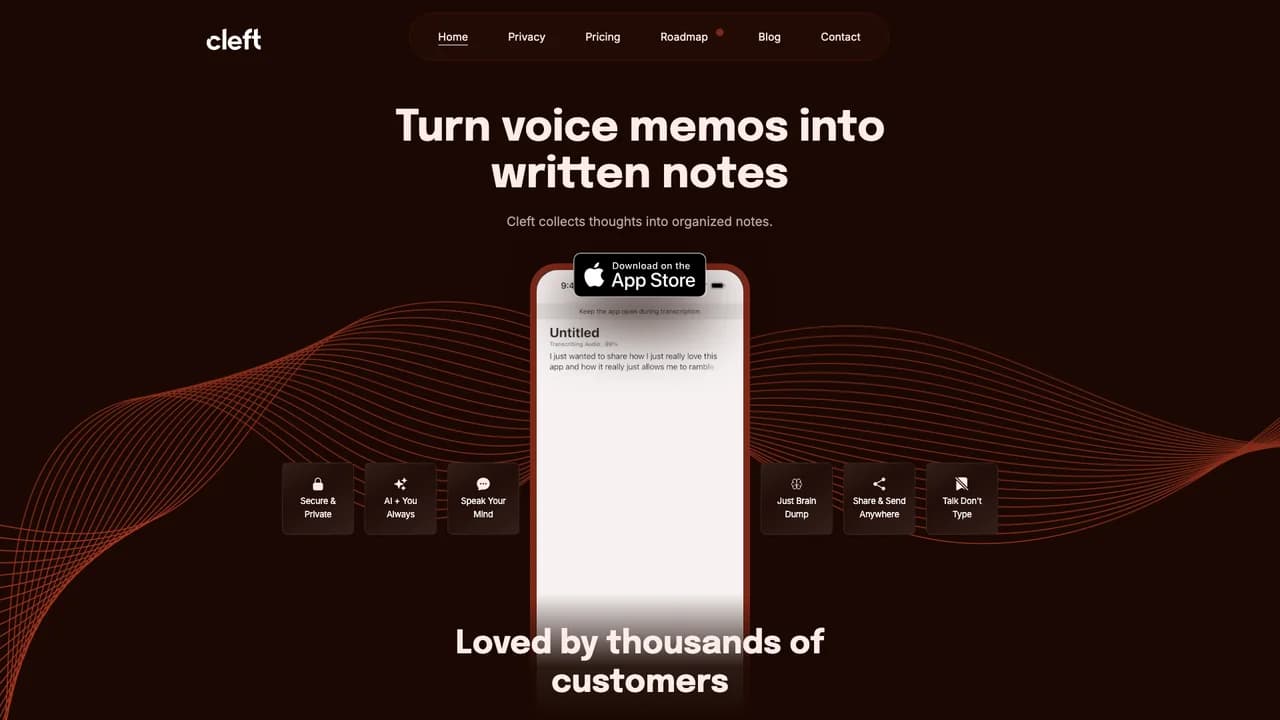 cleft-notes screenshot