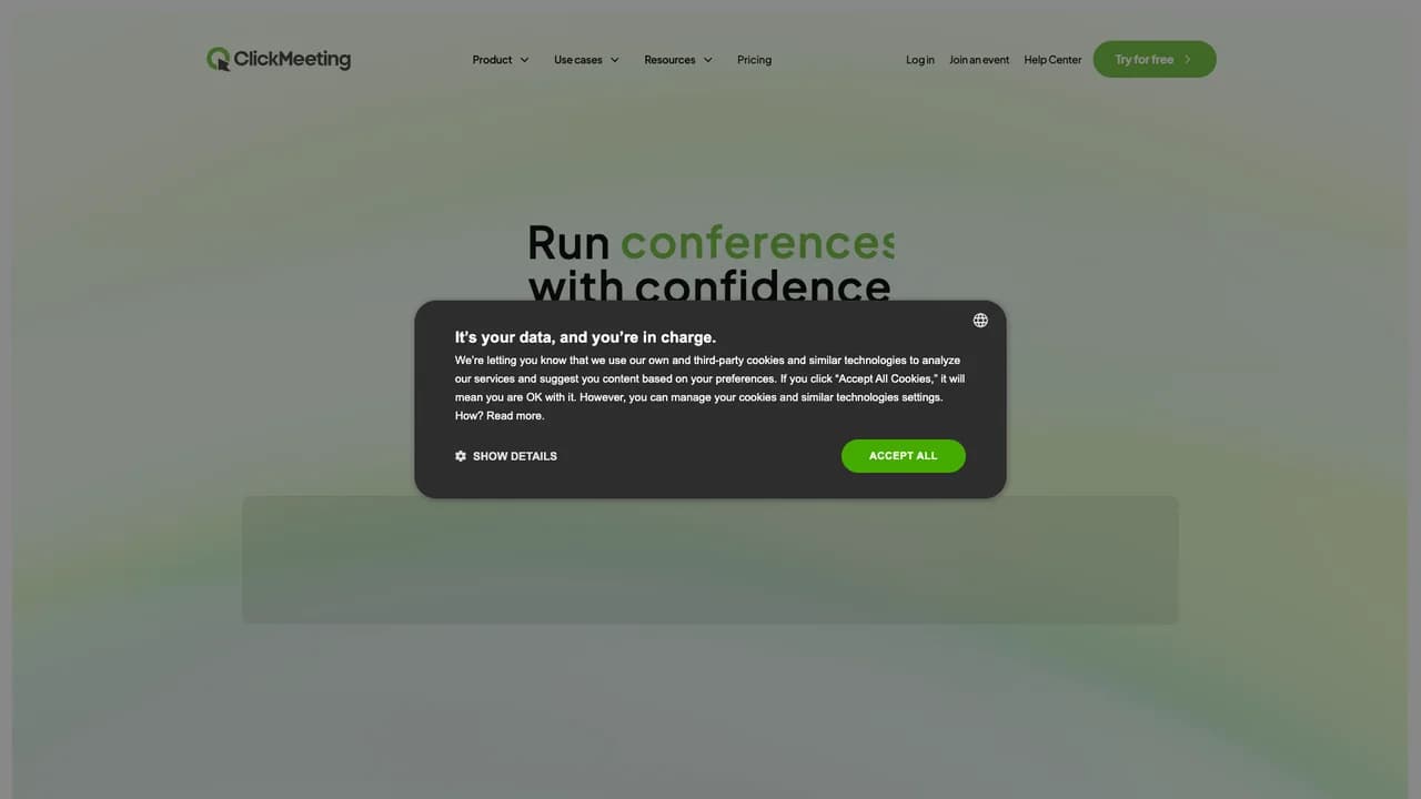 clickmeeting screenshot